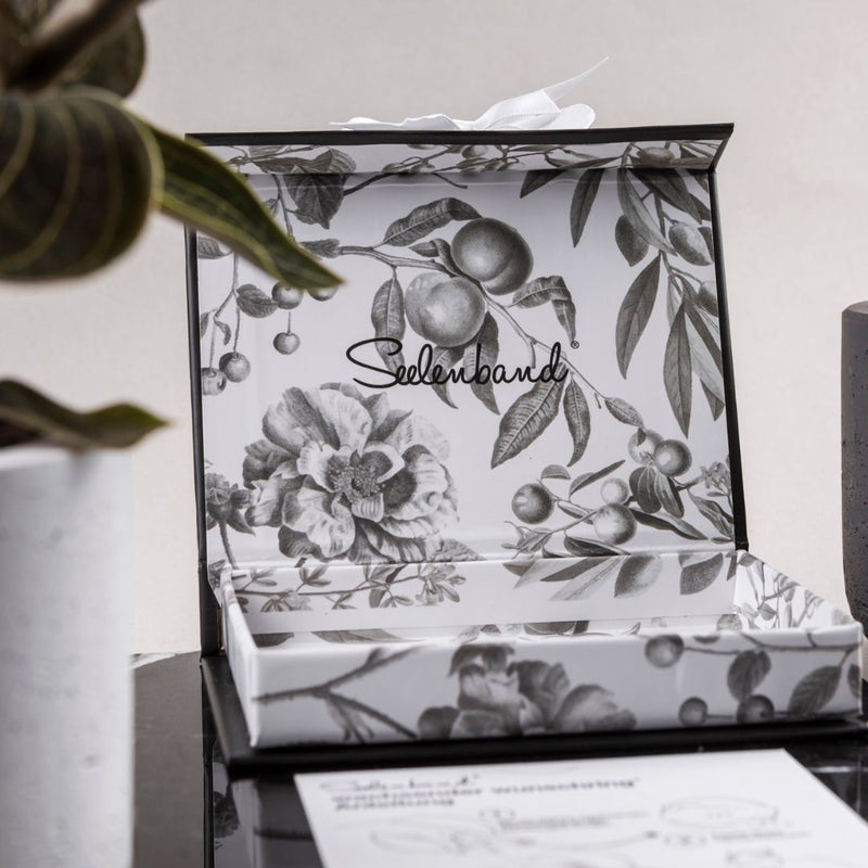 Geschenk-Verpackung-Set: edle Box & Samtbeutel – Seelenband